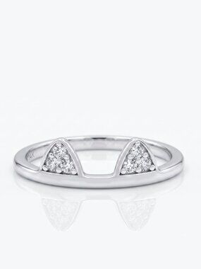 Cat Ear Ring, Solid 925 Sterling Silver Charmed Aroma Cat Collection